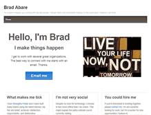 Tablet Screenshot of bradabare.com